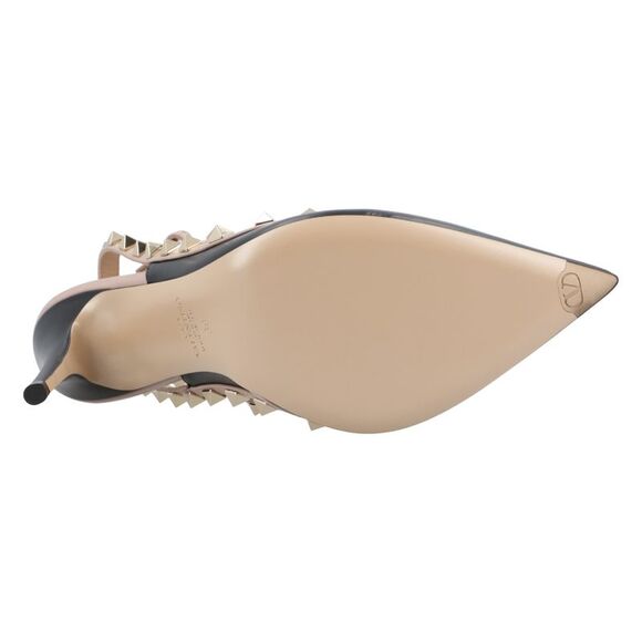 Valentino Leather Gold-Tone Rockstud Black